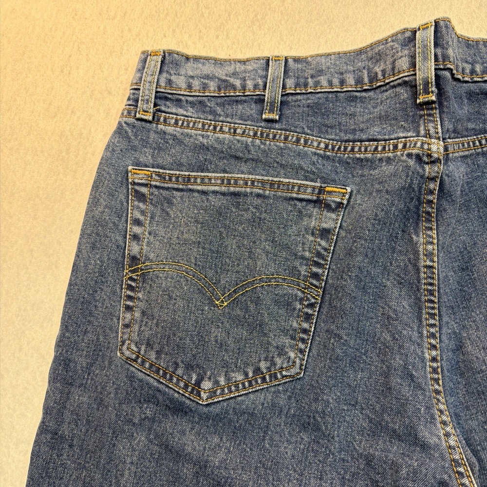 Levis 541 Jeans Mens 39x30 Blue Athletic Tapered Medium Wash Denim Pants - Picture 12 of 16